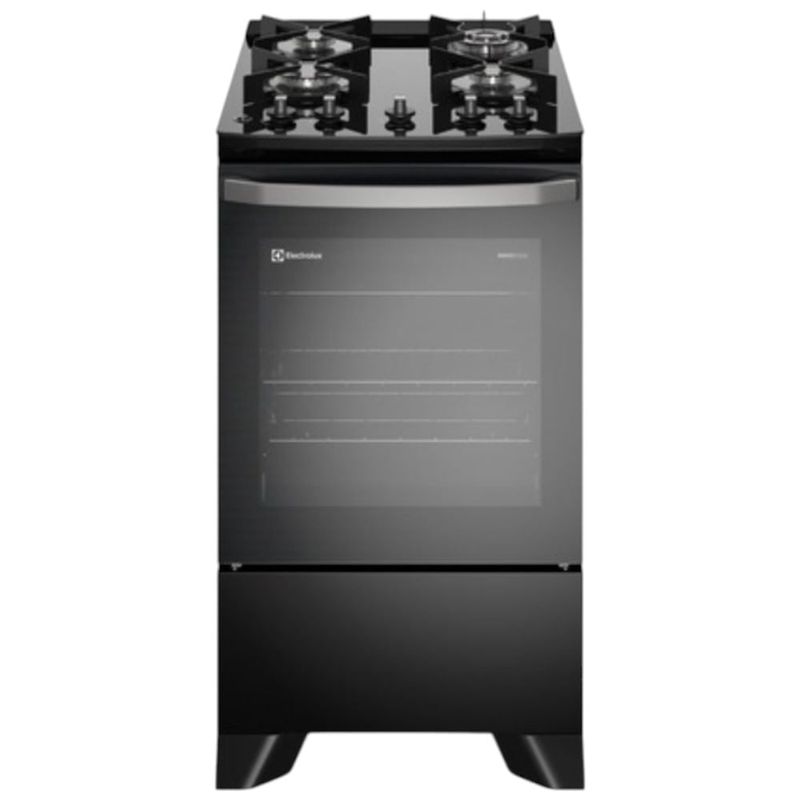 fogão 4 bocas electrolux automático effic preto fe4gp