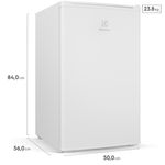 frigobar electrolux 122 litros efficient controle de temperatura 220v branco em120