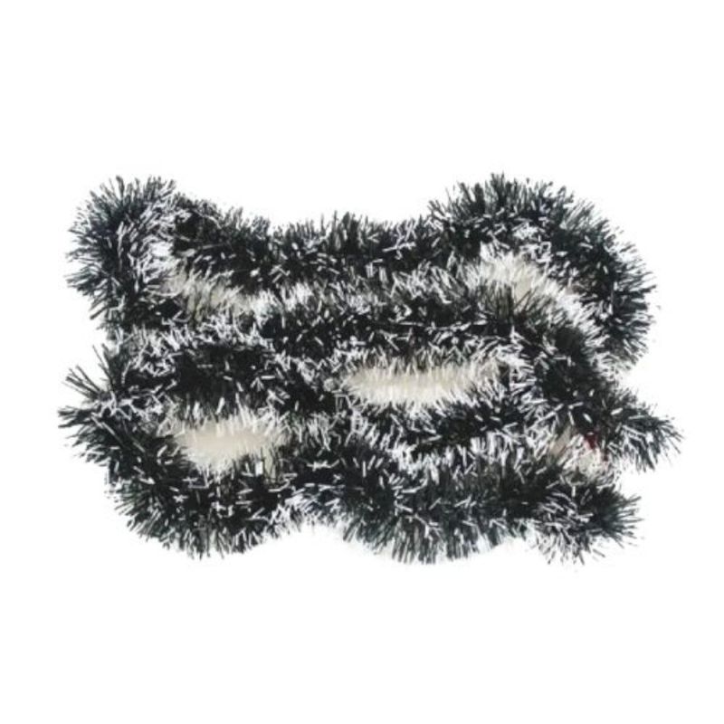 enfeite festão bela flor verde nevado 9x200cm 60873 (mp)