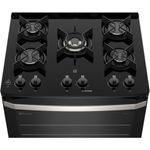 fogão 5 bocas electrolux efficient com mesa de vidro preto fe5gb