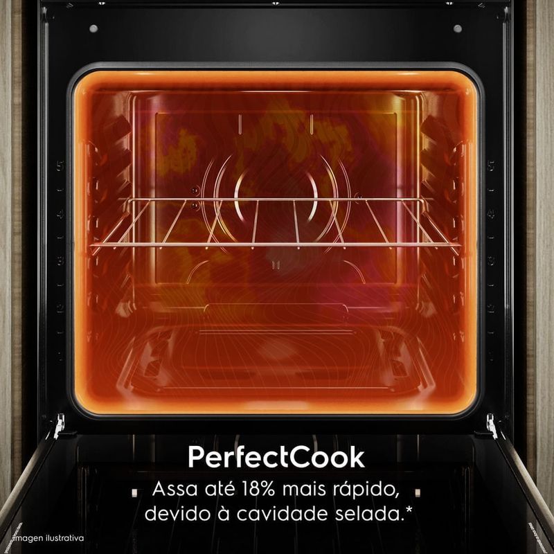 fogão 5 bocas electrolux efficient com mesa de vidro preto fe5gb