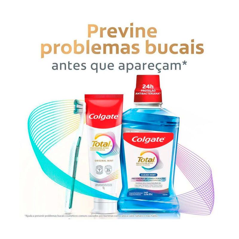 creme dental colgate total prevenção ativa original mint 50g