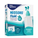 neosoro fluid alto volume 0,9% para solução nasal 30 sachês e frasco aplicador 240ml neo quimica
