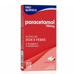 paracetamol 750mg neo química 20 comprimidos