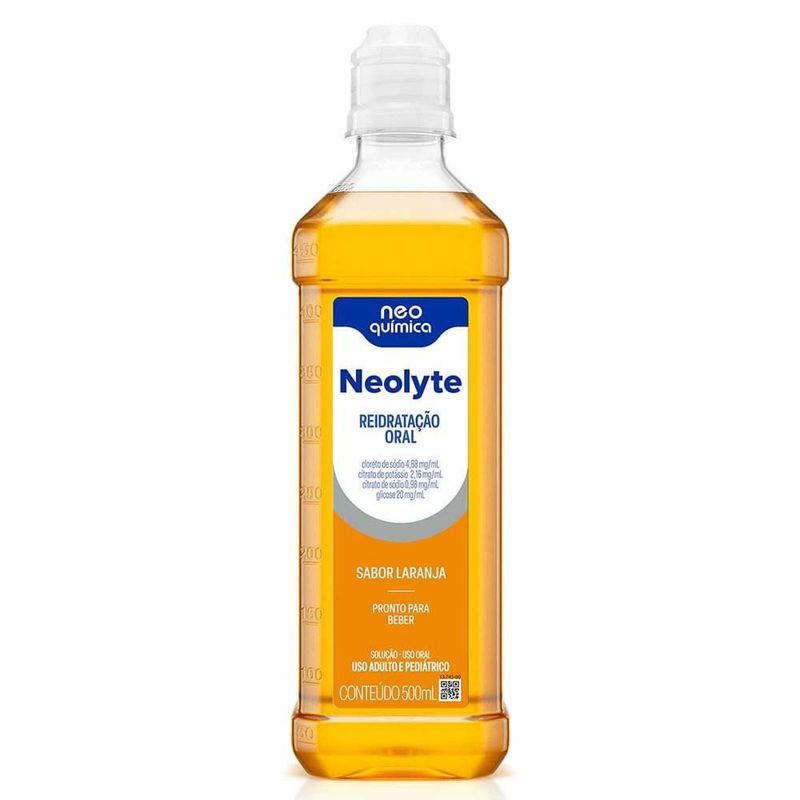 reidratação oral neolyte sabor laranja 500ml neo química