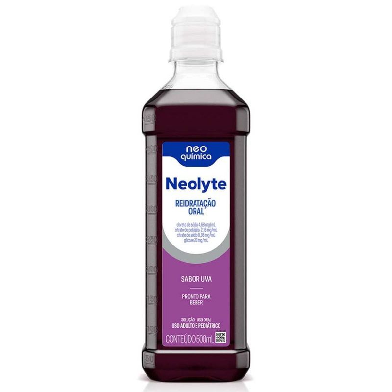 reidratação oral neolyte sabor uva 500ml neo química
