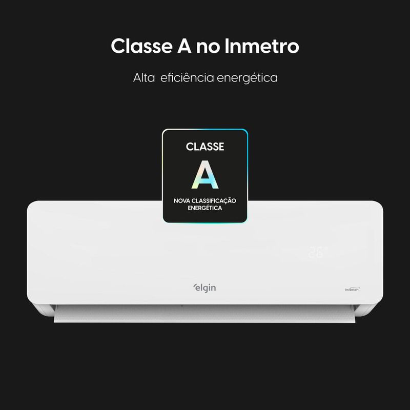 ar-condicionado split 9000 btus elgin high wall eco dream inverter com wi-fi 220v (mp)