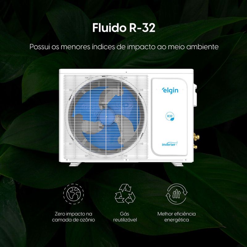 ar-condicionado split 18.000 btus elgin high wall eco dream inverter com wi-fi 220v (mp)