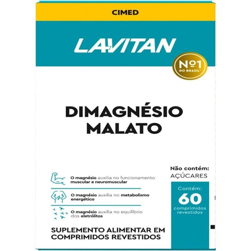 dimagnésio malato 60 comprimidos lavitan