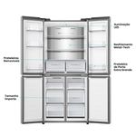geladeira hisense inverter frost free 456 litros 127v inox rq5p470sei31