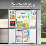 geladeira hisense inverter frost free 456 litros 127v inox rq5p470sei31