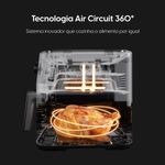 fritadeira elétrica air fryer elgin 8l gran fry 127v 1750w grelha removível (mp)