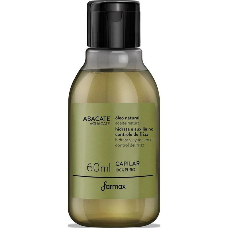 óleo capilar farmax abacate puro 60ml
