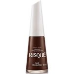 esmalte risqué cremoso café brasileiro 8ml