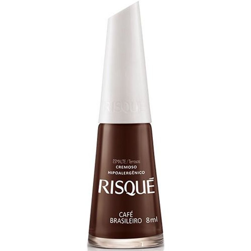 esmalte risqué cremoso café brasileiro 8ml
