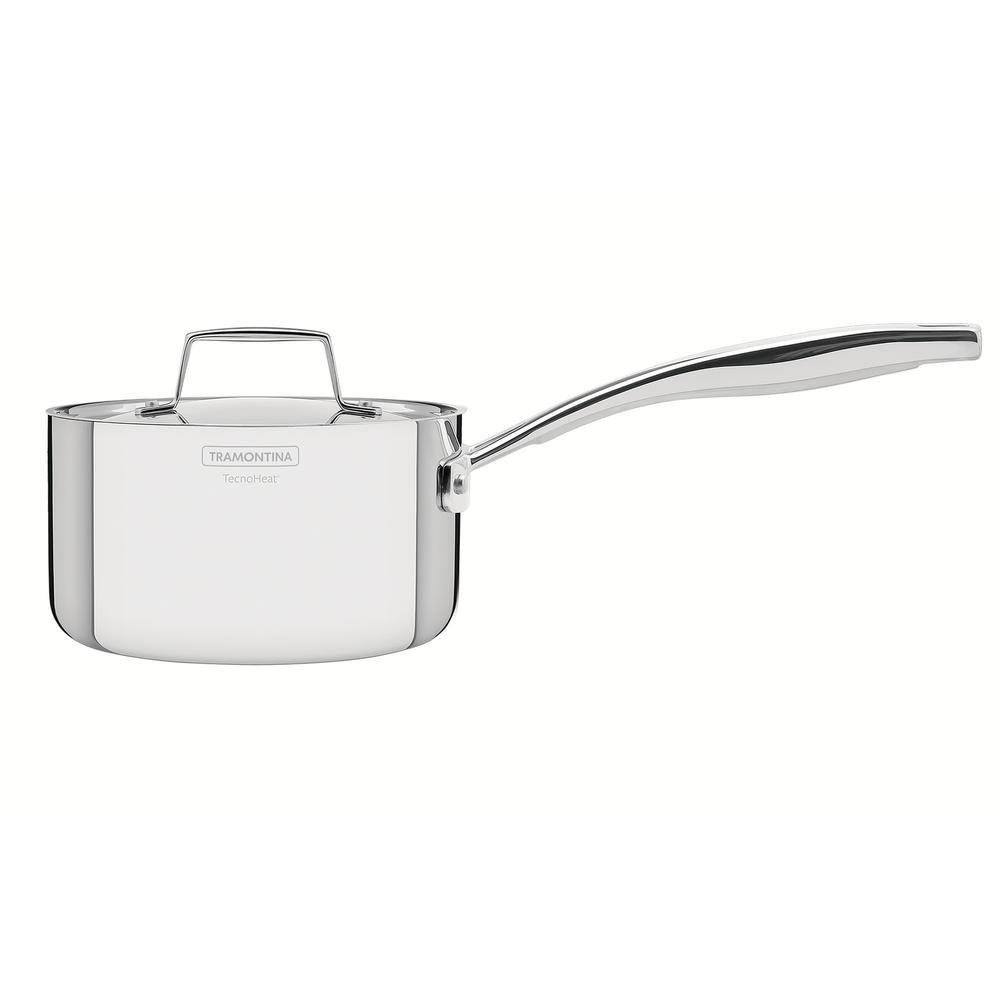 Panela Tramontina Grano Em Aço Inox Corpo Triplo Com Tampa E Cabo 18cm 2,2l (MP)