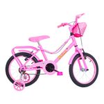 bicicleta monark brisa infantil aro 16 aço carbono rosa