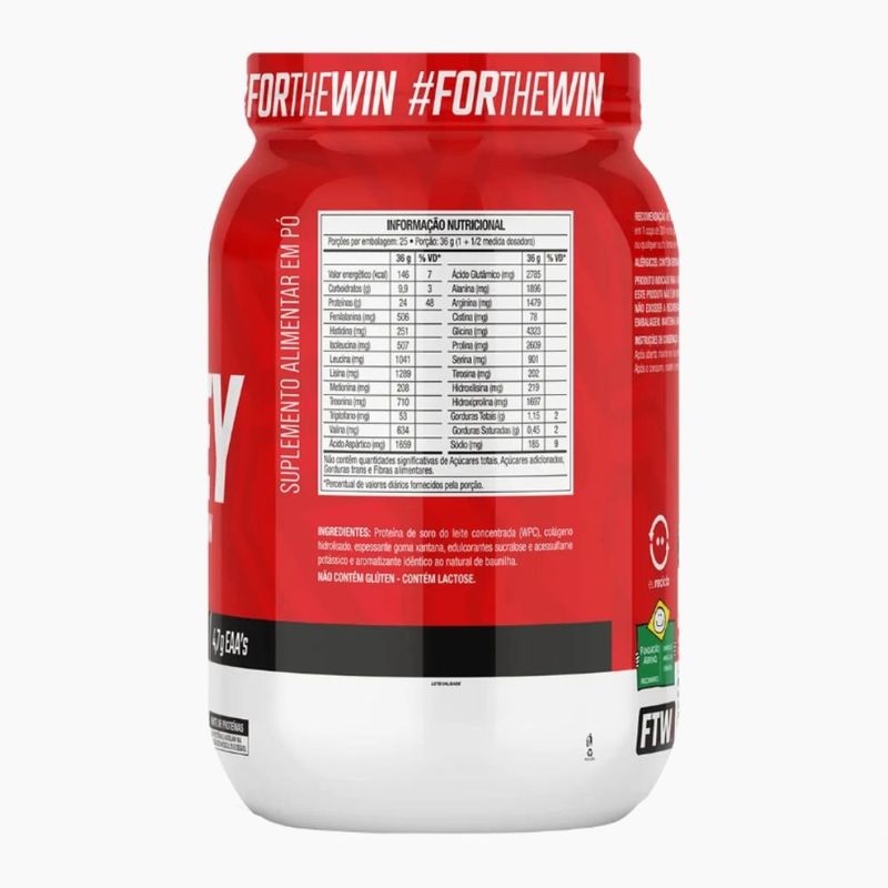 whey ftw double protein baunilha 900g (mp)