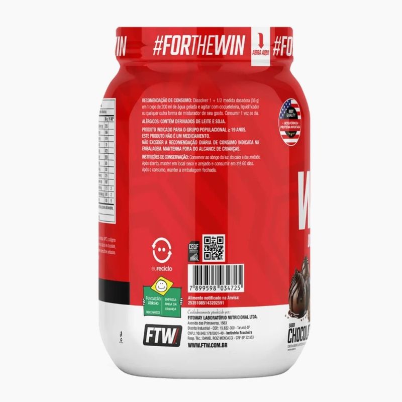 whey ftw double protein chocolate 900g (mp)