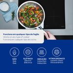 panela wok de aço inox tramontina grano com cabo (mp)