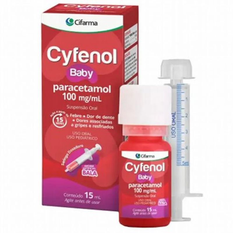 cyfenol baby paracetamol 100mg/ml susp oral 15ml cifarma
