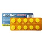 ana-flex citrato de orfenadrina 35mg + dipirona monoidratada 300mg + cafeína anidra 50mg 10 comprimidos cristália