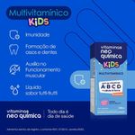 multivitamínico kids líquido 240ml suspensão sabor tutti-frutti neo química