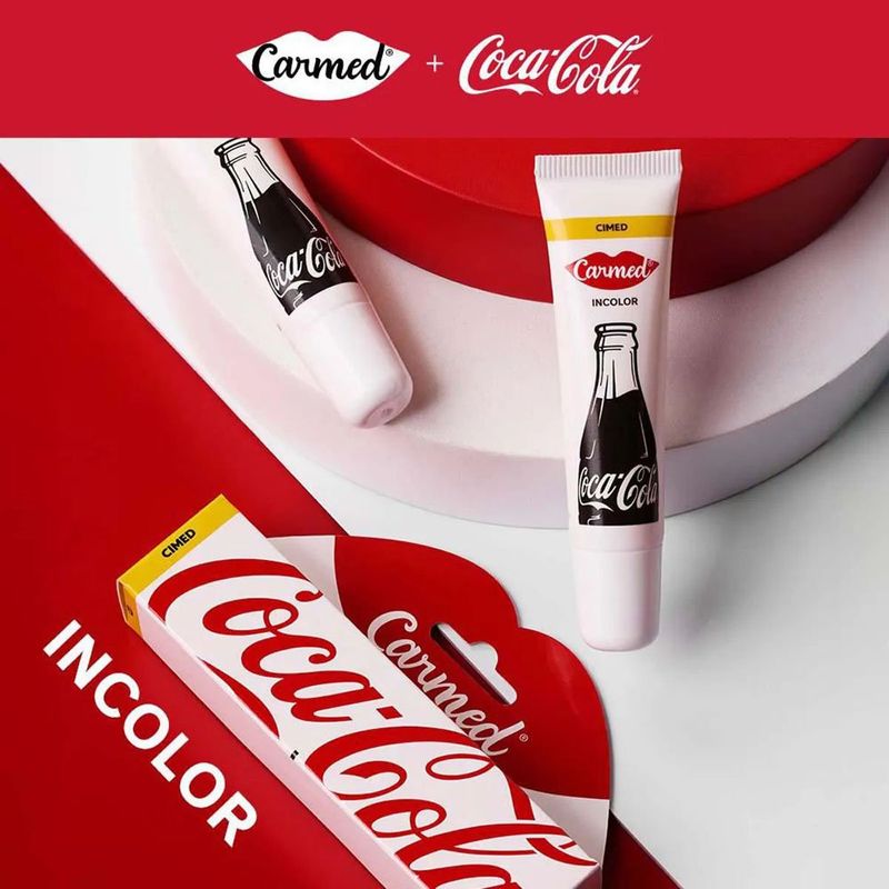hidratante labial carmed coca cola incolor 10g