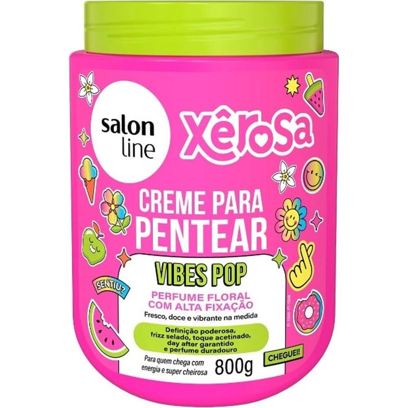creme para pentear salon line xêrosa vibes pop 800g