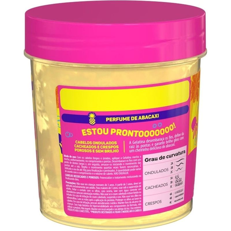 gelatina salon line s.o.s cachos kids bob esponja 400g