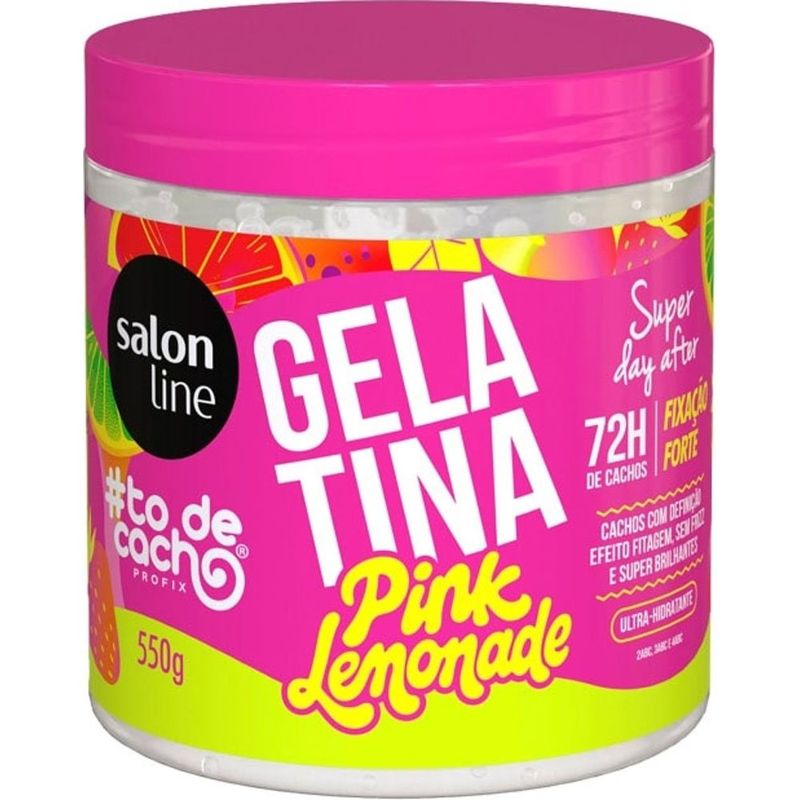 gelatina salon line #todecacho pink lemonade 550g