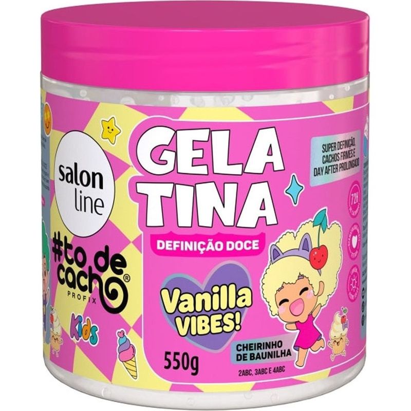 gelatina salon line #todecacho kids vanilla vibes! 550g