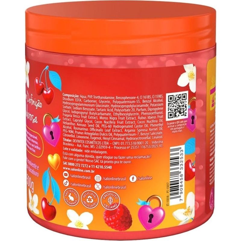 gelatina salon line xêrosa glamour chic 500g