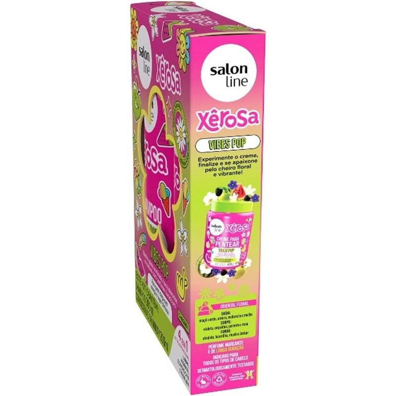kit xêrosa vibes pop salon line shampoo 300ml + condicionador 200ml