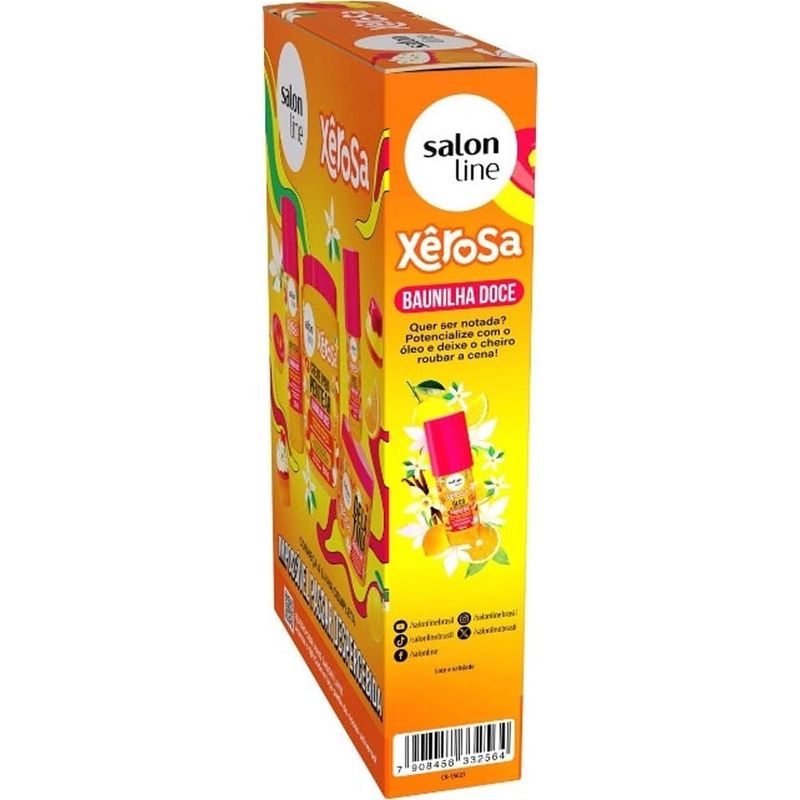 kit xêrosa baunilha doce salon line shampoo 300ml + condicionador 200ml