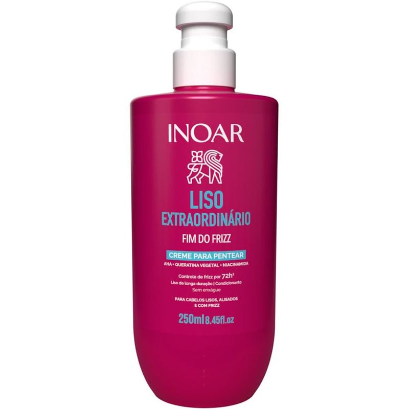 creme para pentear inoar liso extraordinário 250ml