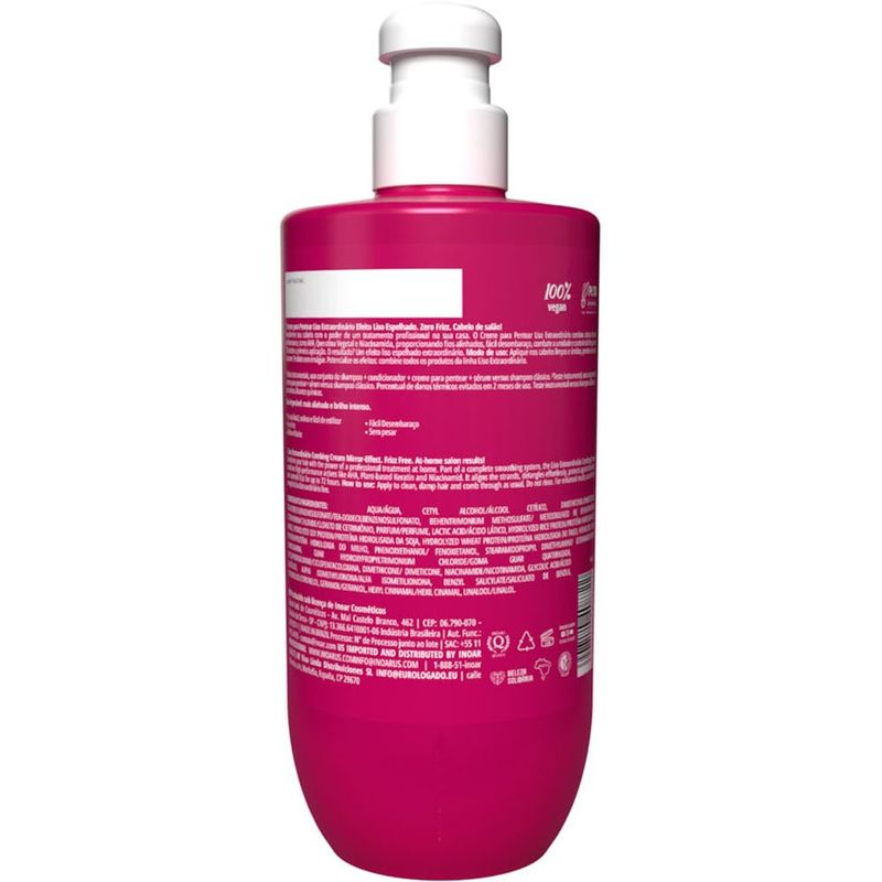 creme para pentear inoar liso extraordinário 250ml