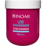 máscara de tratamento inoar liso extraordinário 500g