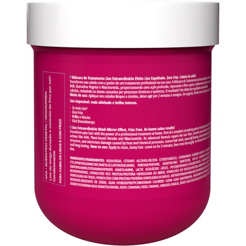 máscara de tratamento inoar liso extraordinário 500g