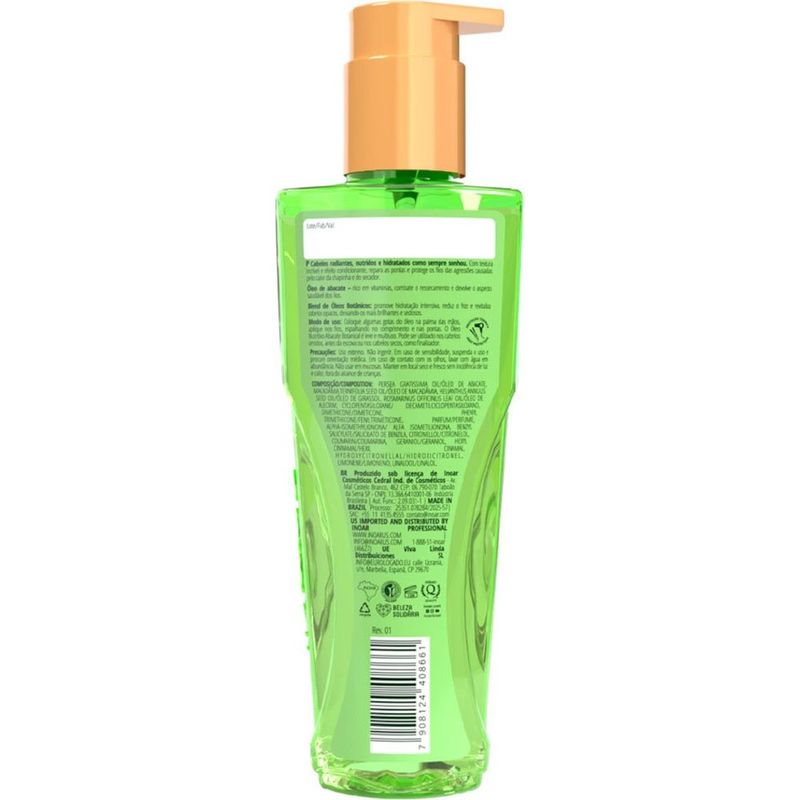 oléo de nutrição inoar abacate botanical 110ml