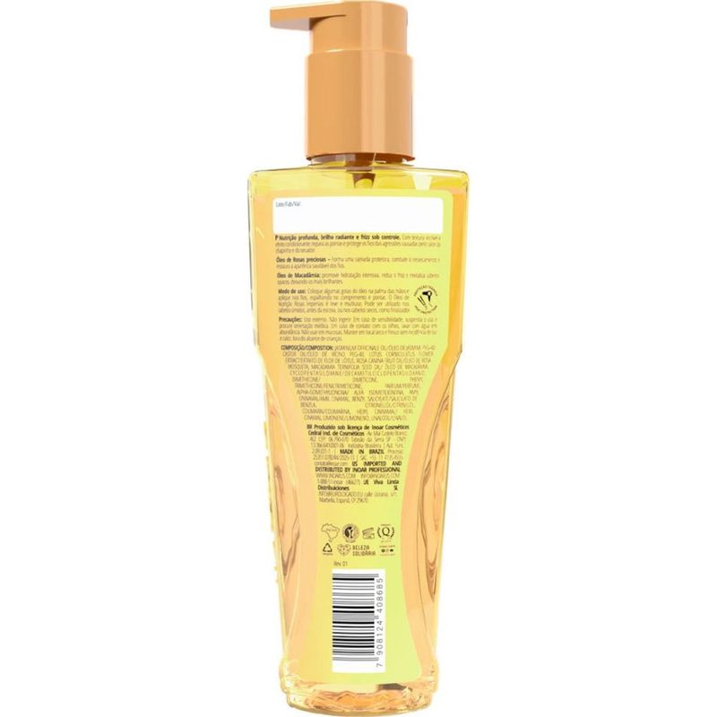 oléo nutricao e brilho inoar rosas imperiais 110ml