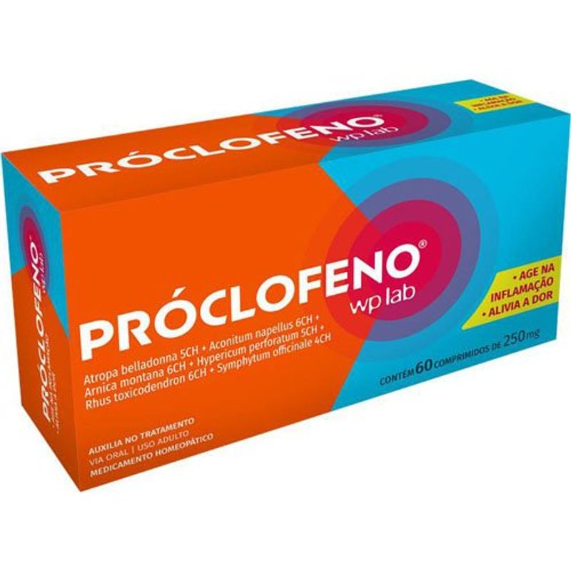 próclofeno 250mg 60 comprimidos wp lab
