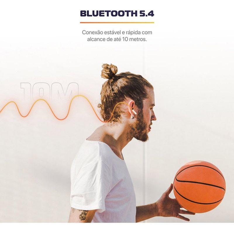 fone de ouvido bluetooth amet tws sound x 7003d8 branco ag-bi