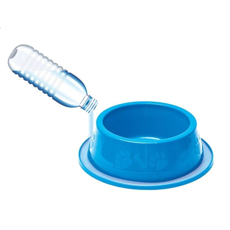 comedouro e bebedouro stillpet anti-formiga grande 1000ml azul (mp)