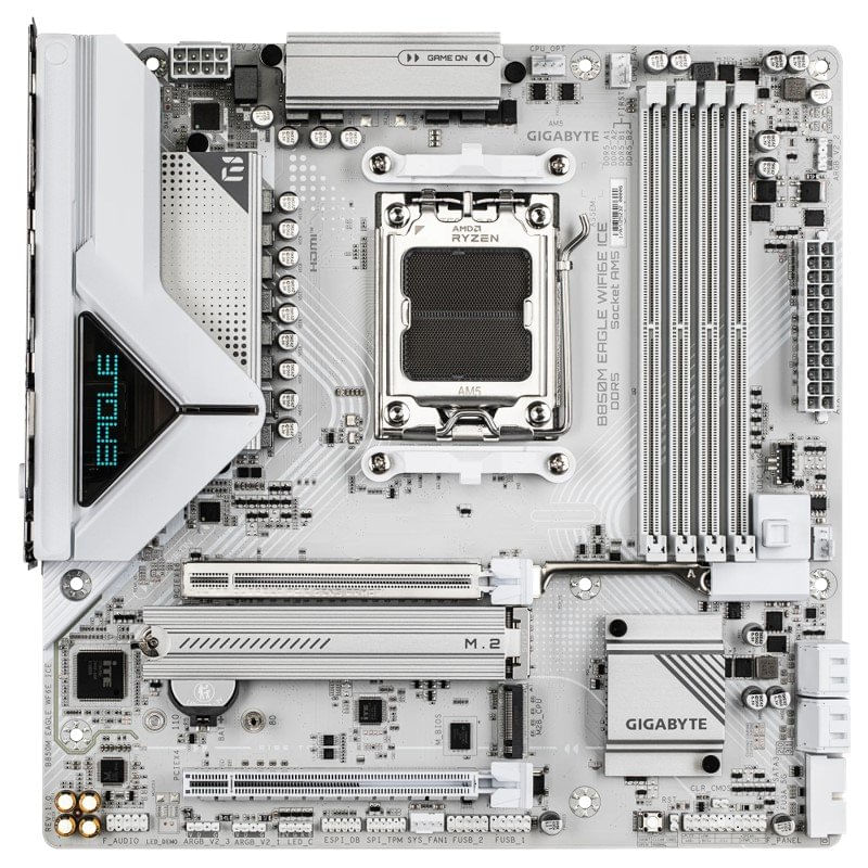 placa mãe gigabyte b850 eagle ice micro atx amd am5 ddr5 b850m eagle wifi6e (mp)