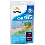 saco hermetico zip bag com trilho wyda 10 unidades