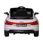 carro elétrico infantil zippy toys audi polícia branco 12v (mp)