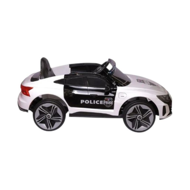 carro elétrico infantil zippy toys audi polícia branco 12v (mp)