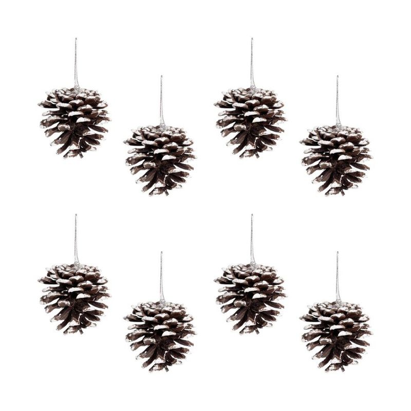 enfeite wincy pinhas nevada 9 peças 4cm (mp)