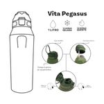 garrafa térmica zonacriativa vita pegasus blue ember 1 litro (mp)